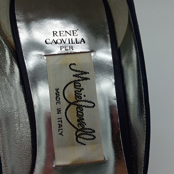 🌟 NEW IN BOX Vintage 40s Rene Caovilla Plum Pump with Box - Picture 11 of 15